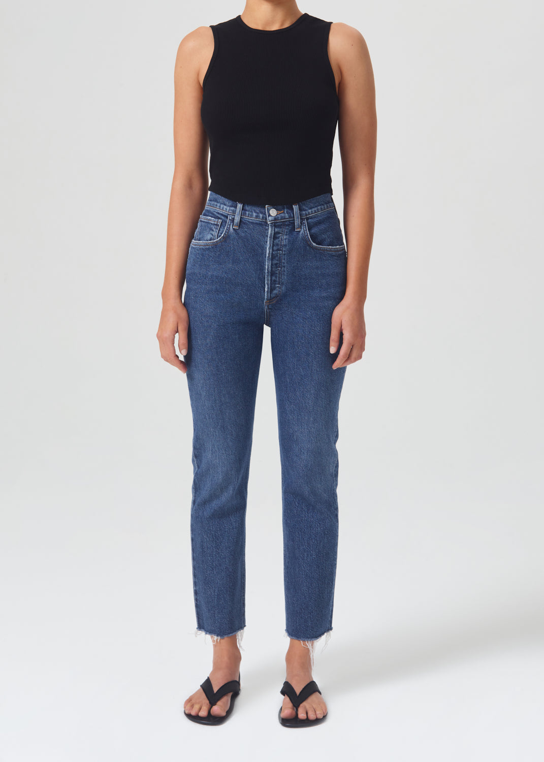 RILEY HIGH RISE STRAIGHT CROP (STRETCH)